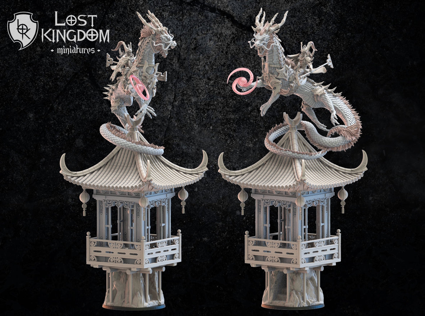 Shiro, Chieftain On Tatsu, Lost Kingdom Miniatures