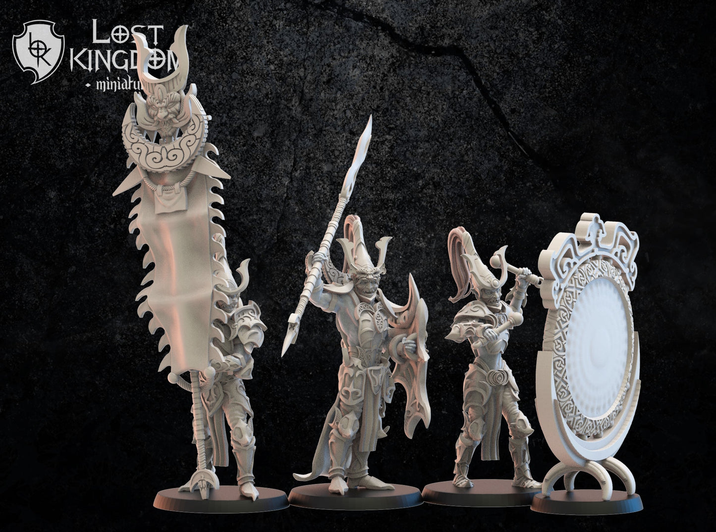 Nightfall Knights On Foot, Lost Kingdom Miniatures