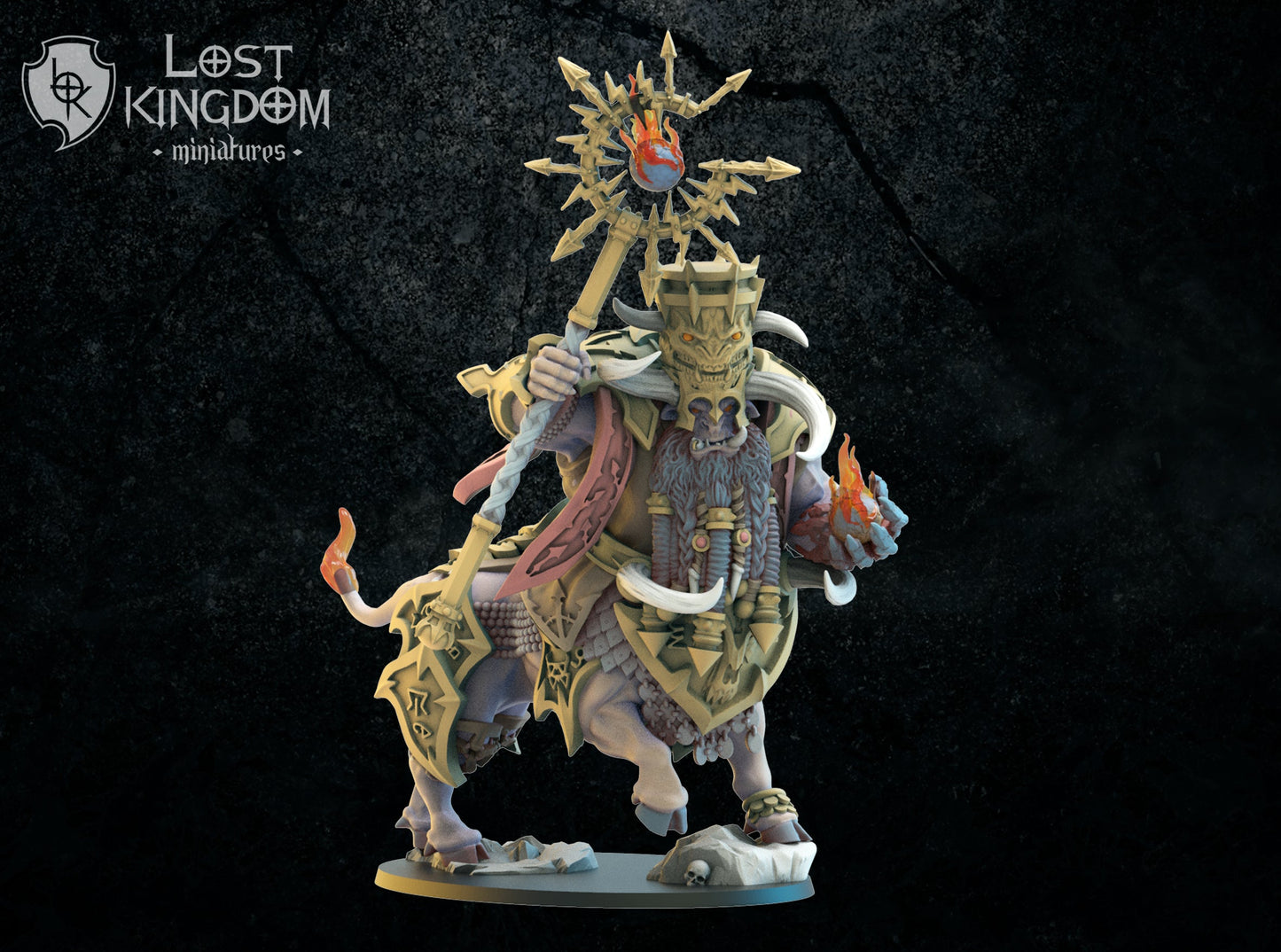 Kassuth Fireshaper, Bul-thaur Sorcerer, Lost Kingdom Miniatures