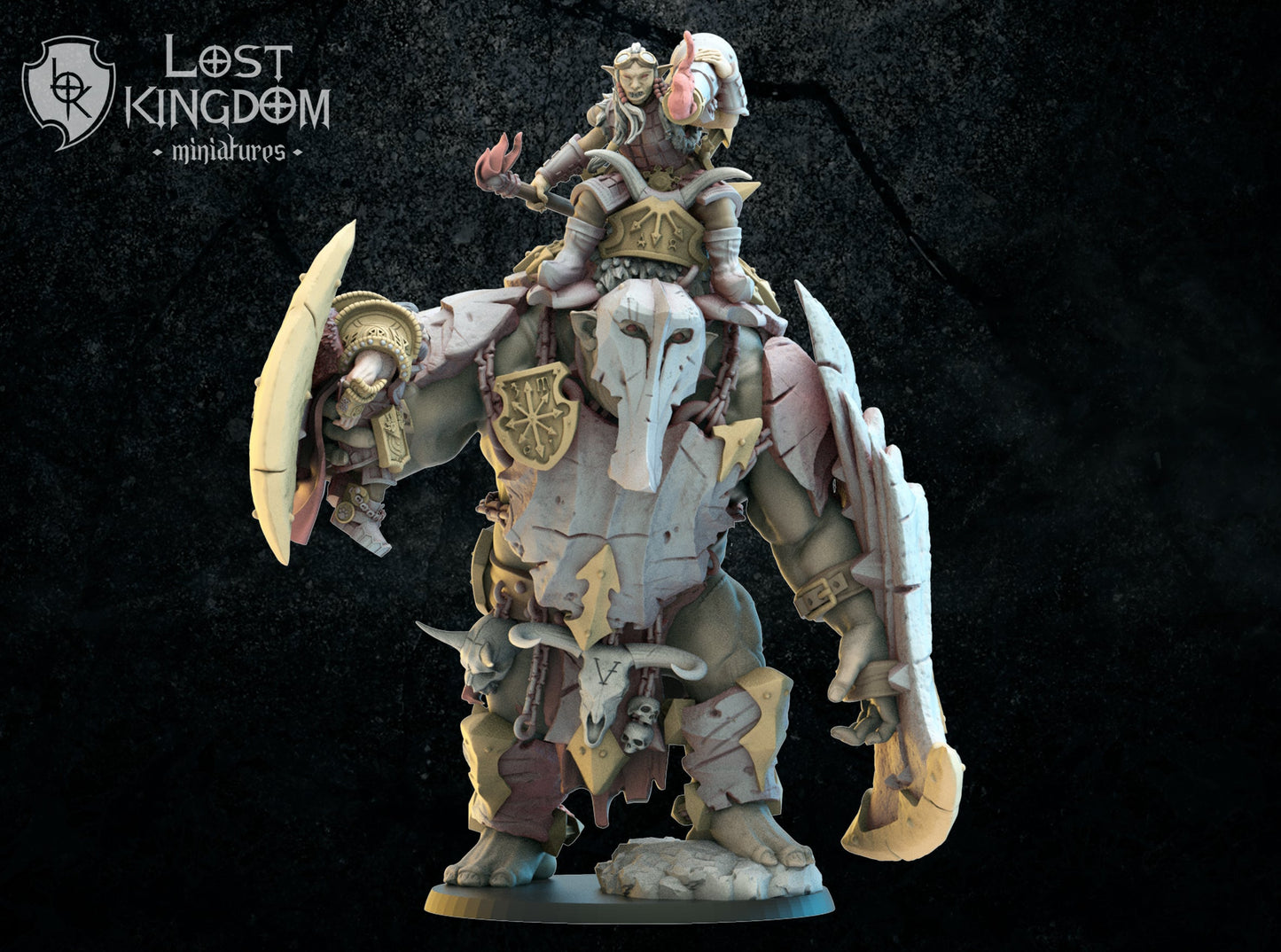 Mongobbo Gunner on Throl, Lost Kingdom Miniatures