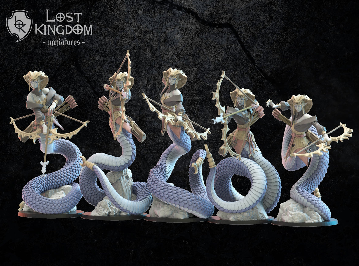 Yumi/Yari Naga Regiment, Lost Kingdom Miniatures