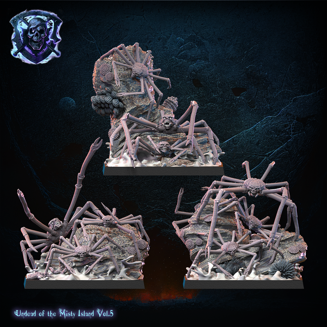 Skull Crab Swarms, Lost Kingdom Miniatures