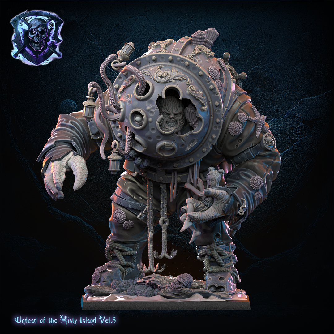 Deep Sea Diver & Small Beauty, Lost Kingdom Miniatures