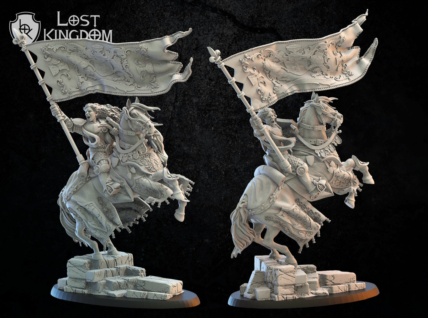 Kingdom Of Mercia Standard Bearer, Lost Kingdom Miniatures