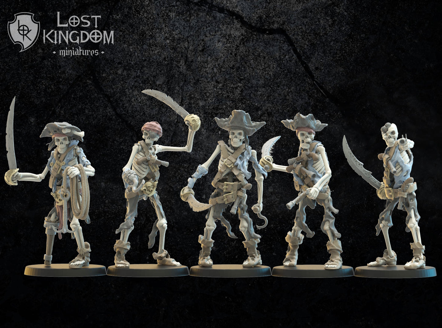 Skeleton Buccaneers, Lost Kingdom Miniatures