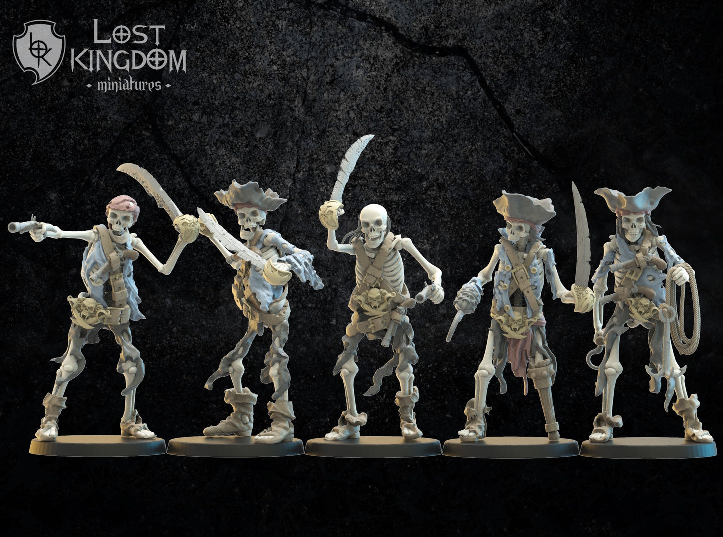 Skeleton Buccaneers, Lost Kingdom Miniatures