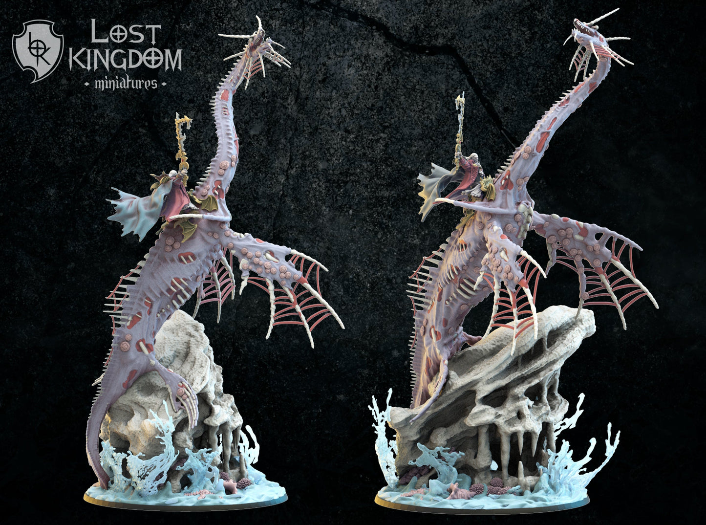 Alucard on Zombie Sea Dragon, Lost Kingdom Miniatures
