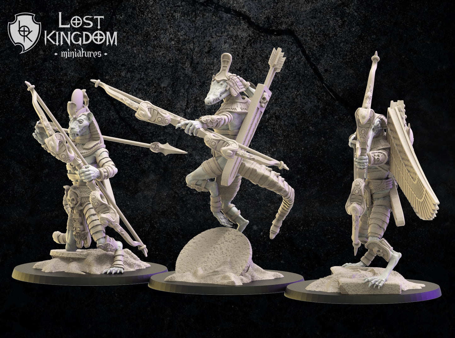 Canopic Guard With Bows, Lost Kingdom Miniatures