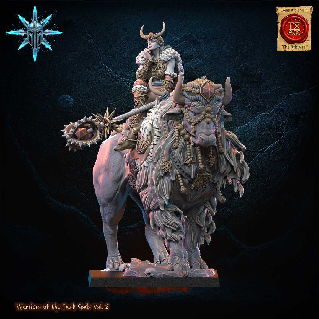 Freyja, the half giant, Wasteland sorceress, Lost Kingdom Miniatures