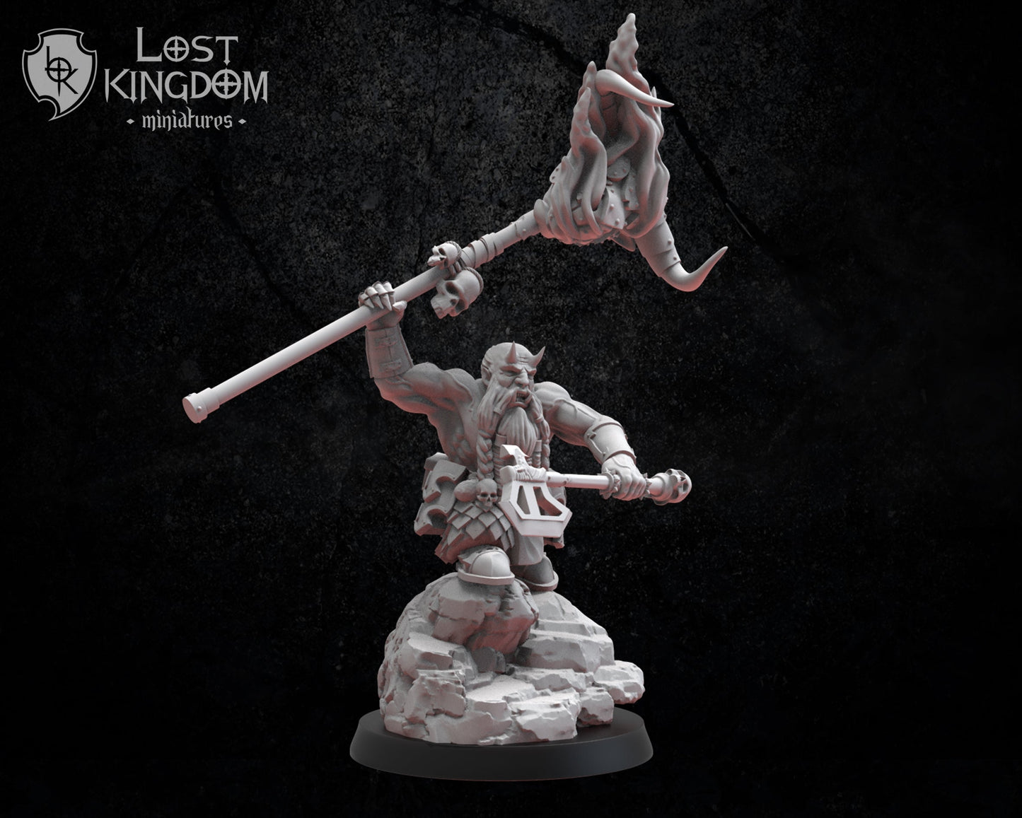 Magmhôrin Standard Bearer, Lost Kingdom Miniatures