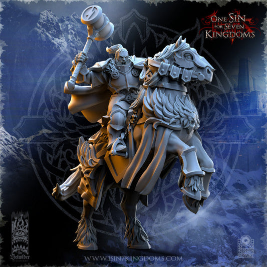 Haakon Storm-Knight Commander, The Beholder Miniatures