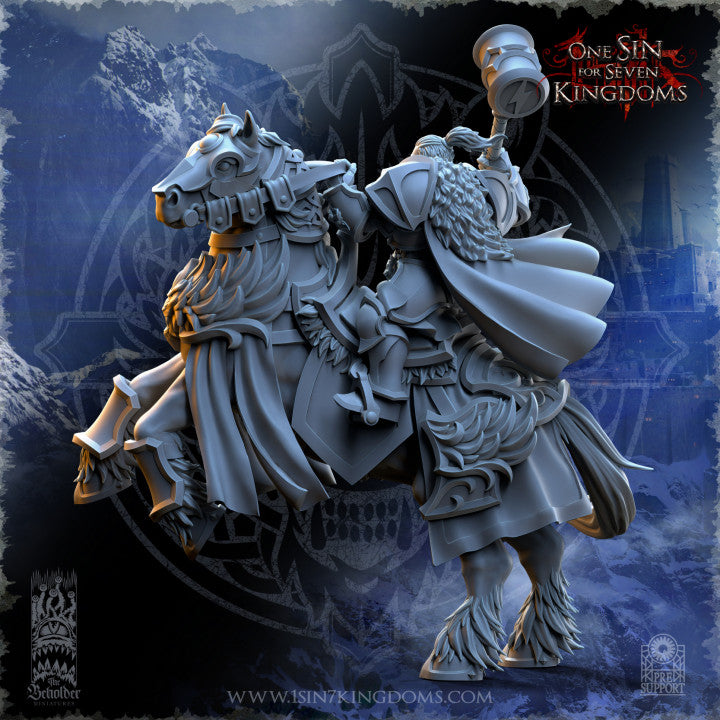Haakon Storm-Knight Commander, The Beholder Miniatures