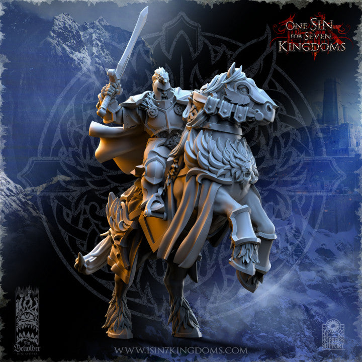 Haakon Storm-Knight Commander, The Beholder Miniatures