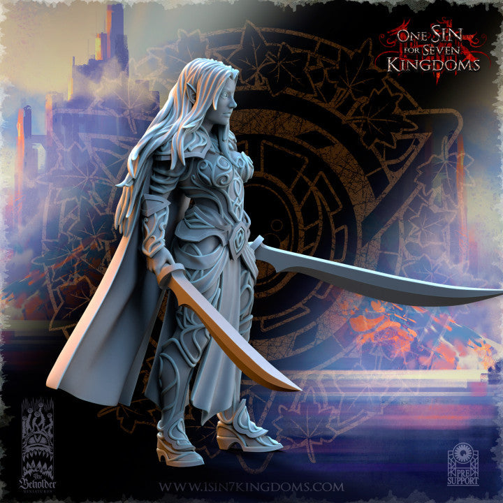 Lyriel, Silvermoor Elves Captain, The Beholder Miniatures