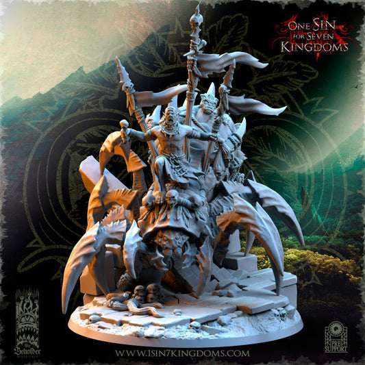 Salanaar Shaman Spider Rider, The Beholder Miniatures