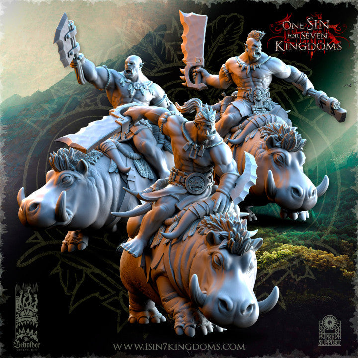 Salanaar Orcs Riders, The Beholder Miniatures