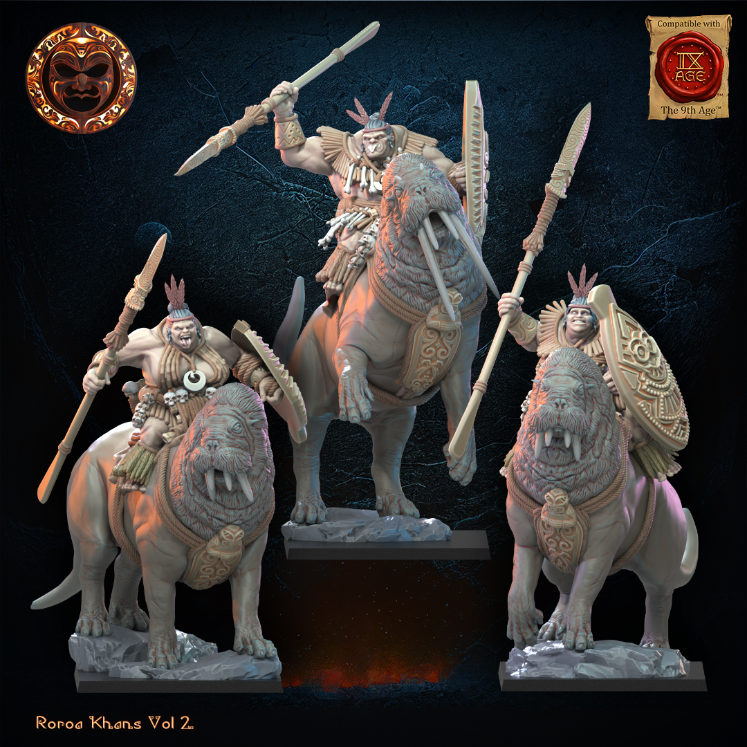 Tusker Cavalry, Lost Kingdom Miniatures
