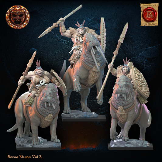 Tusker Cavalry, Lost Kingdom Miniatures