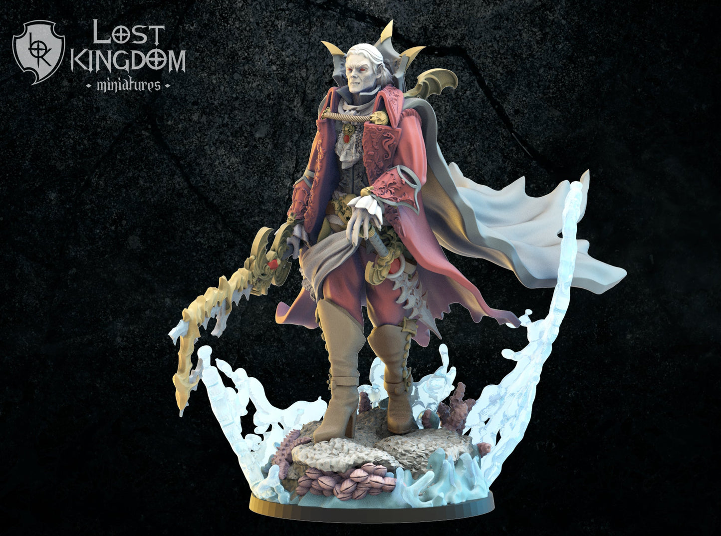 Alucard on Zombie Sea Dragon, Lost Kingdom Miniatures