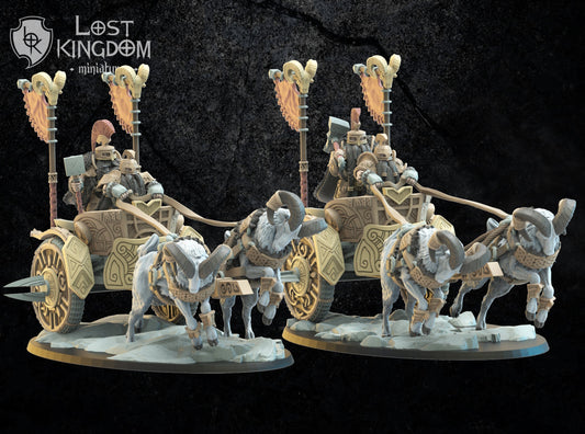 Tanngnjostr Chariots, Lost Kingdom Miniatures