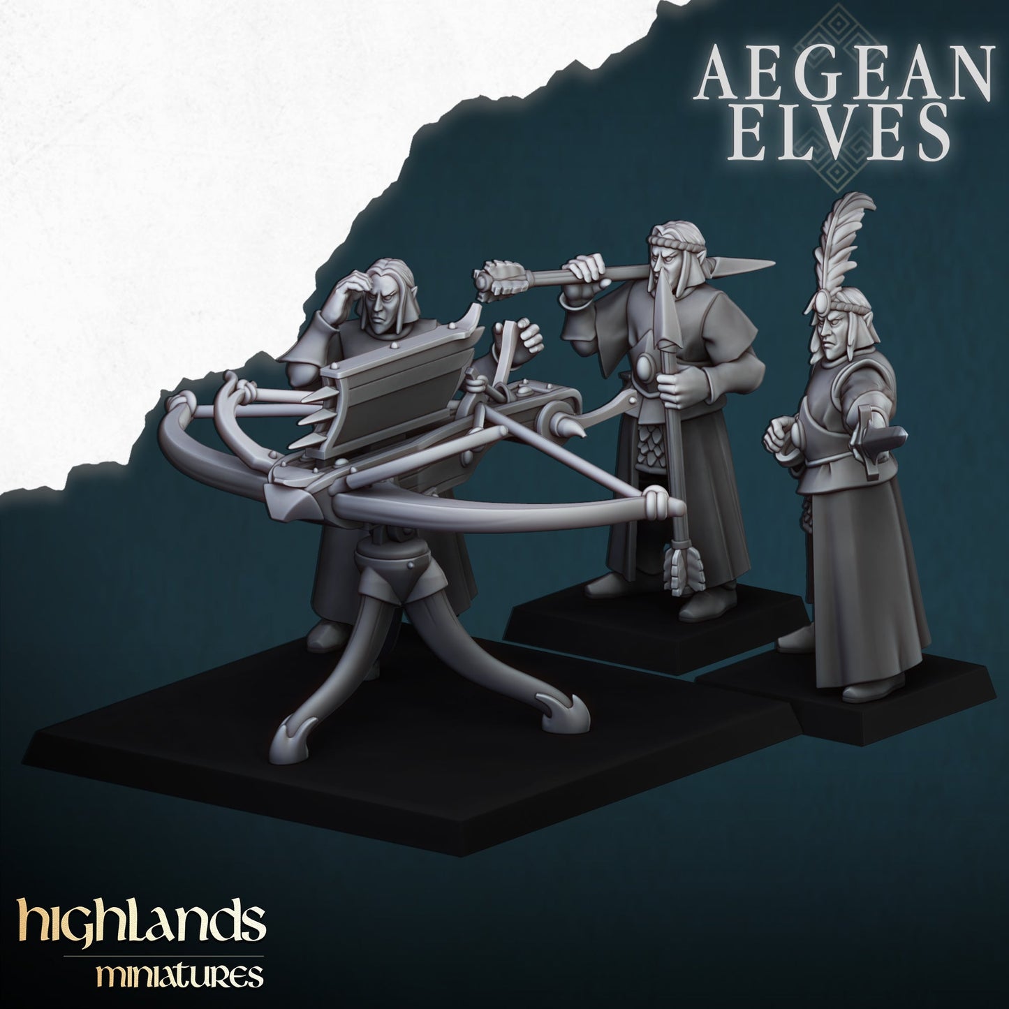 Aegean elves Ballista, Highlands Miniatures