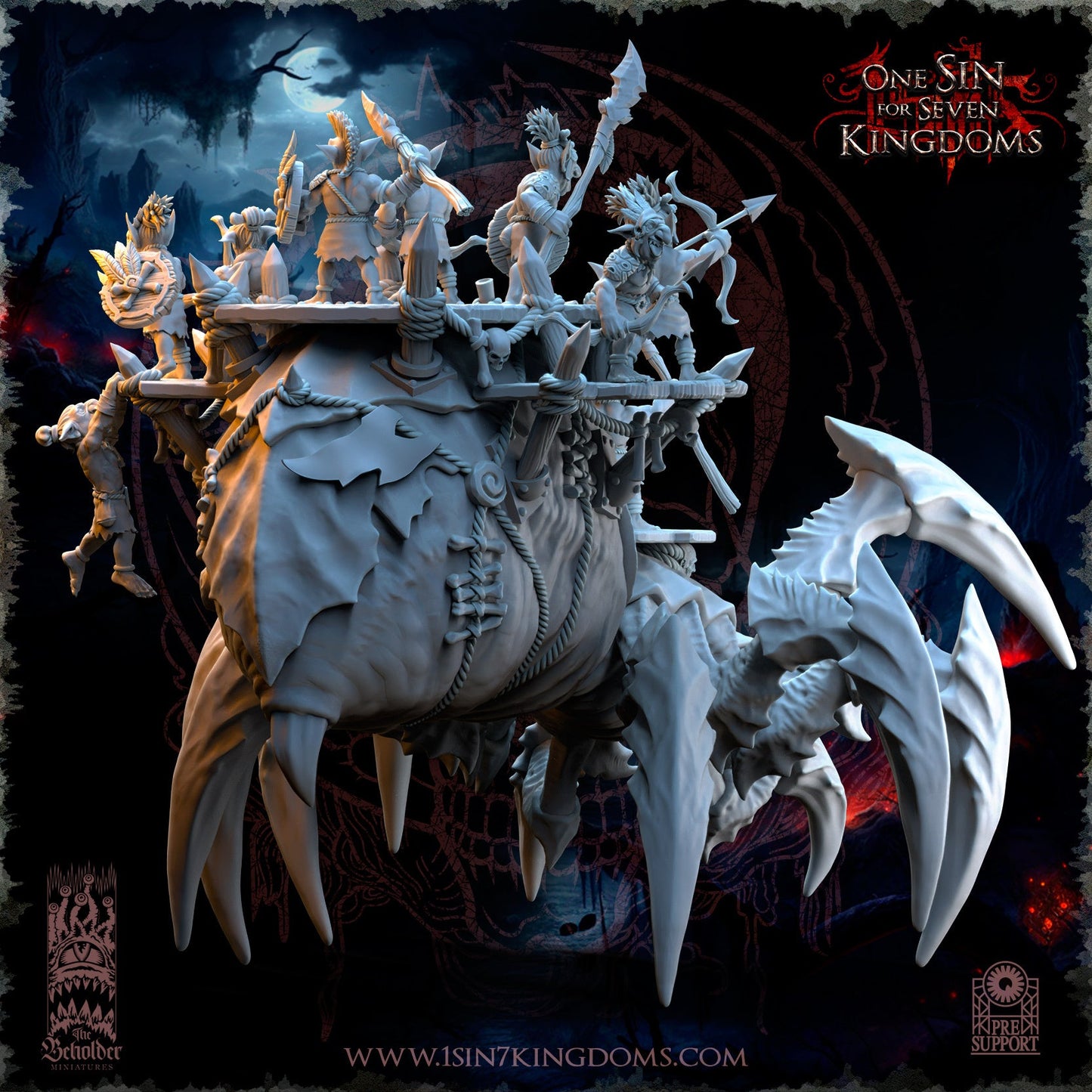 The Black Horde Behemoth Spider, The Beholder Miniatures