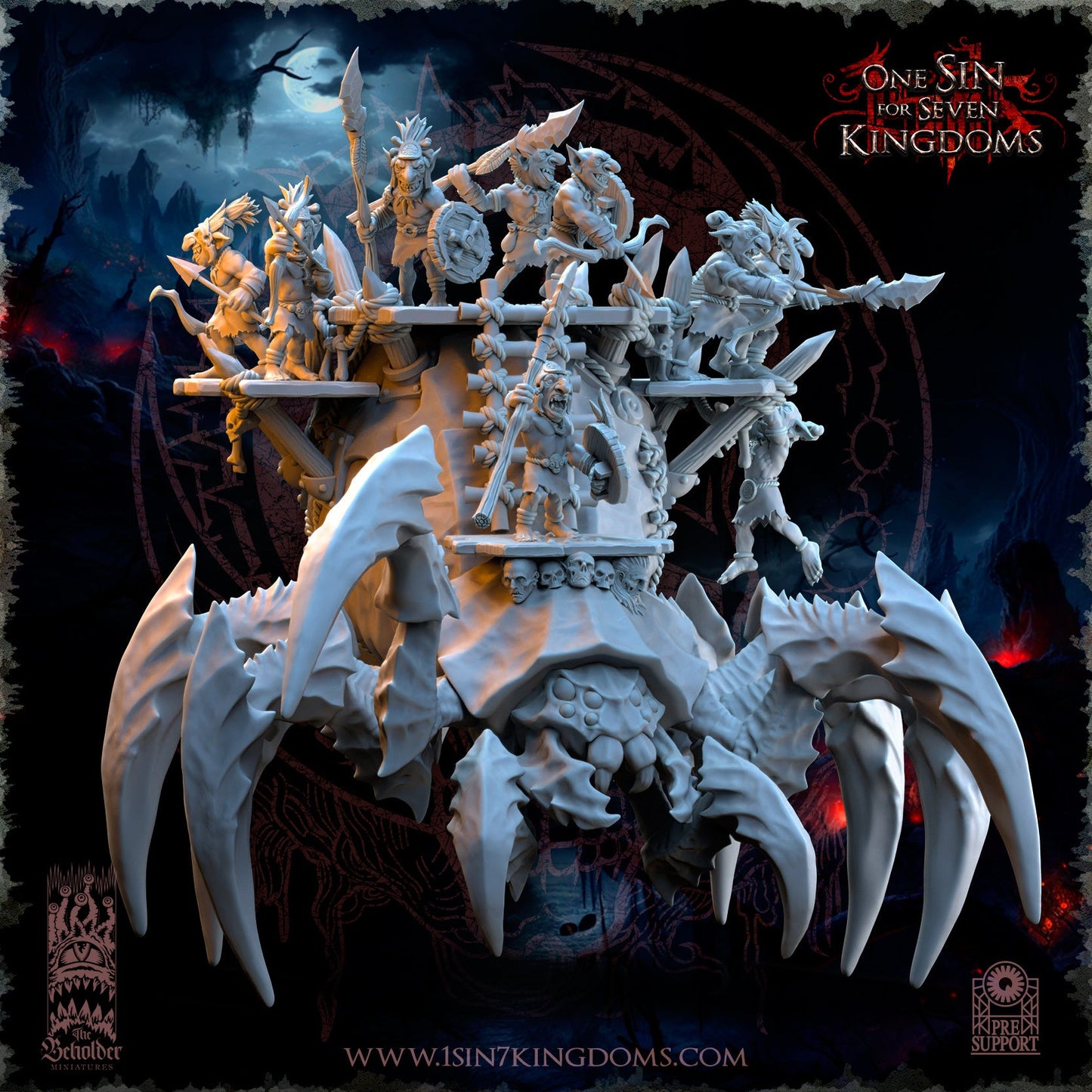 The Black Horde Behemoth Spider, The Beholder Miniatures