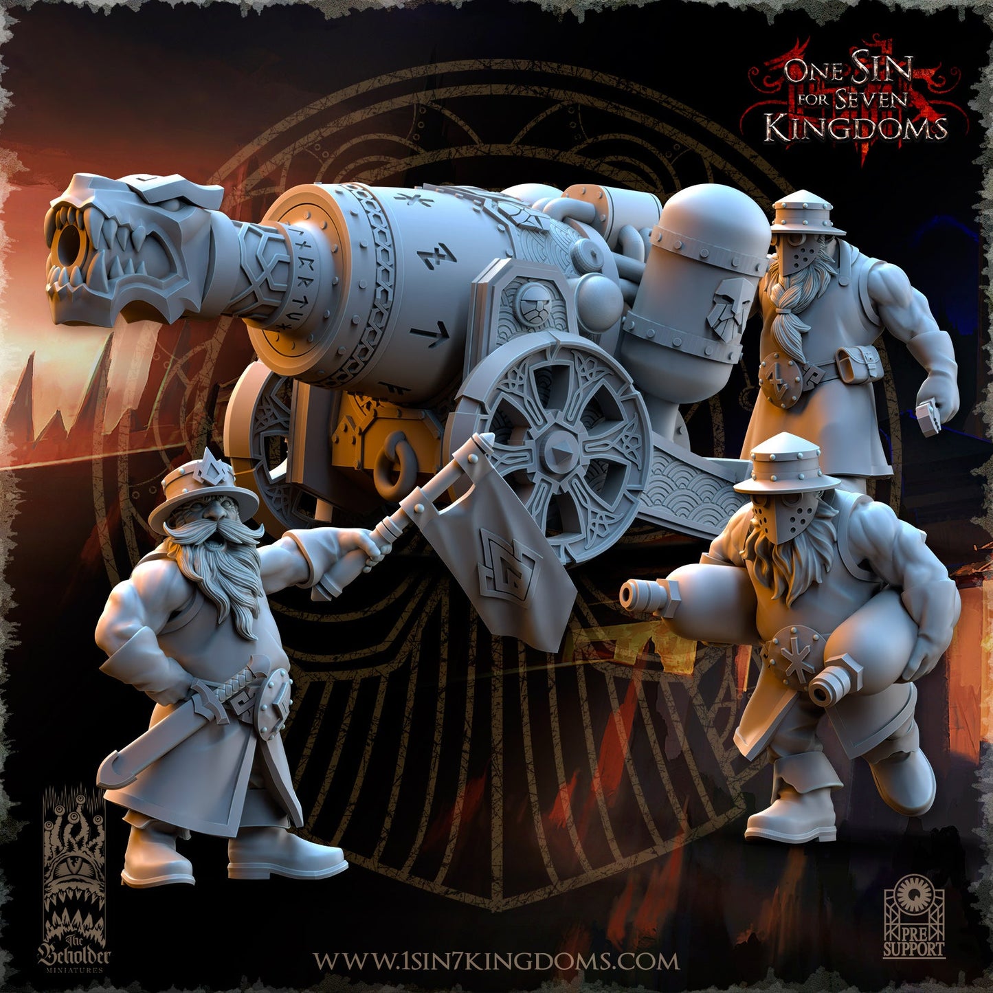 Flamebreath Cannon, The Beholder Miniatures