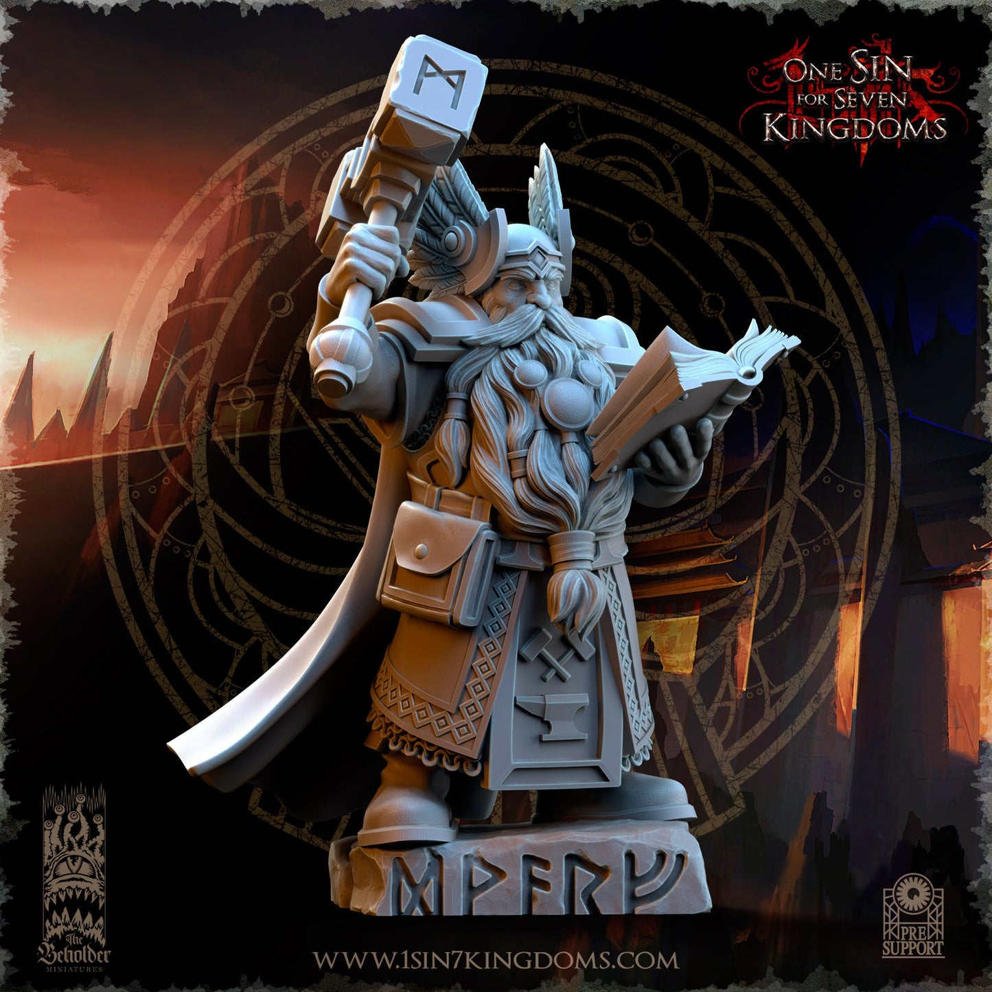 Kromnir, Rune Scryer, The Beholder Miniatures