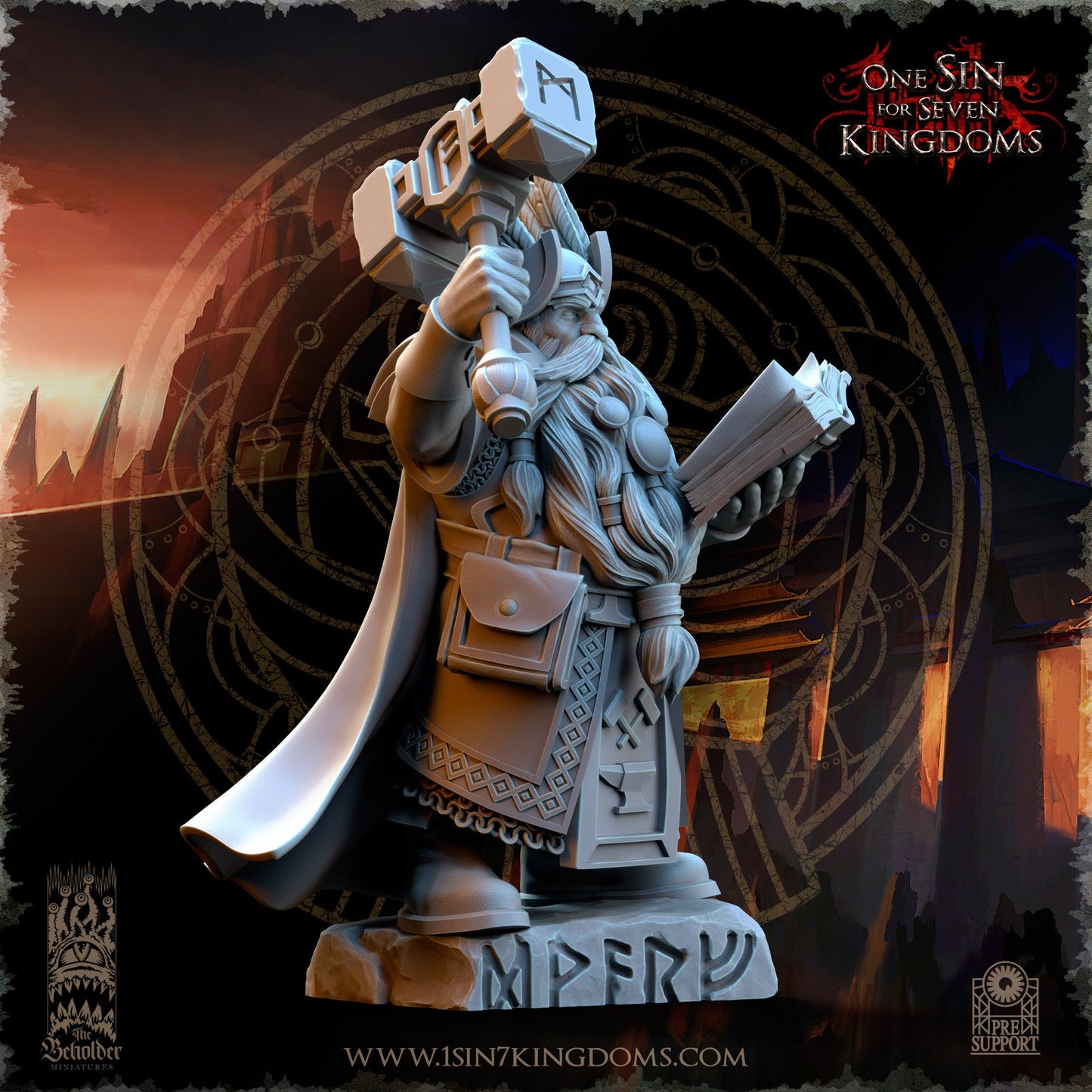 Kromnir, Rune Scryer, The Beholder Miniatures