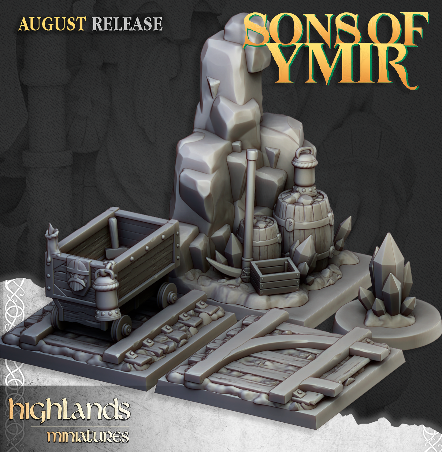 Dwarf Miners, Highlands Miniatures
