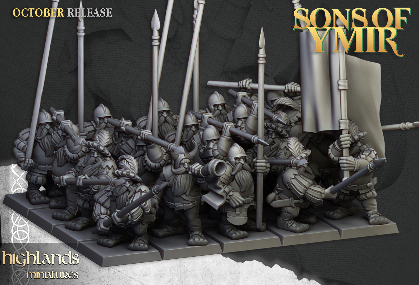 Dwarf Pikemen, Highlands Miniatures