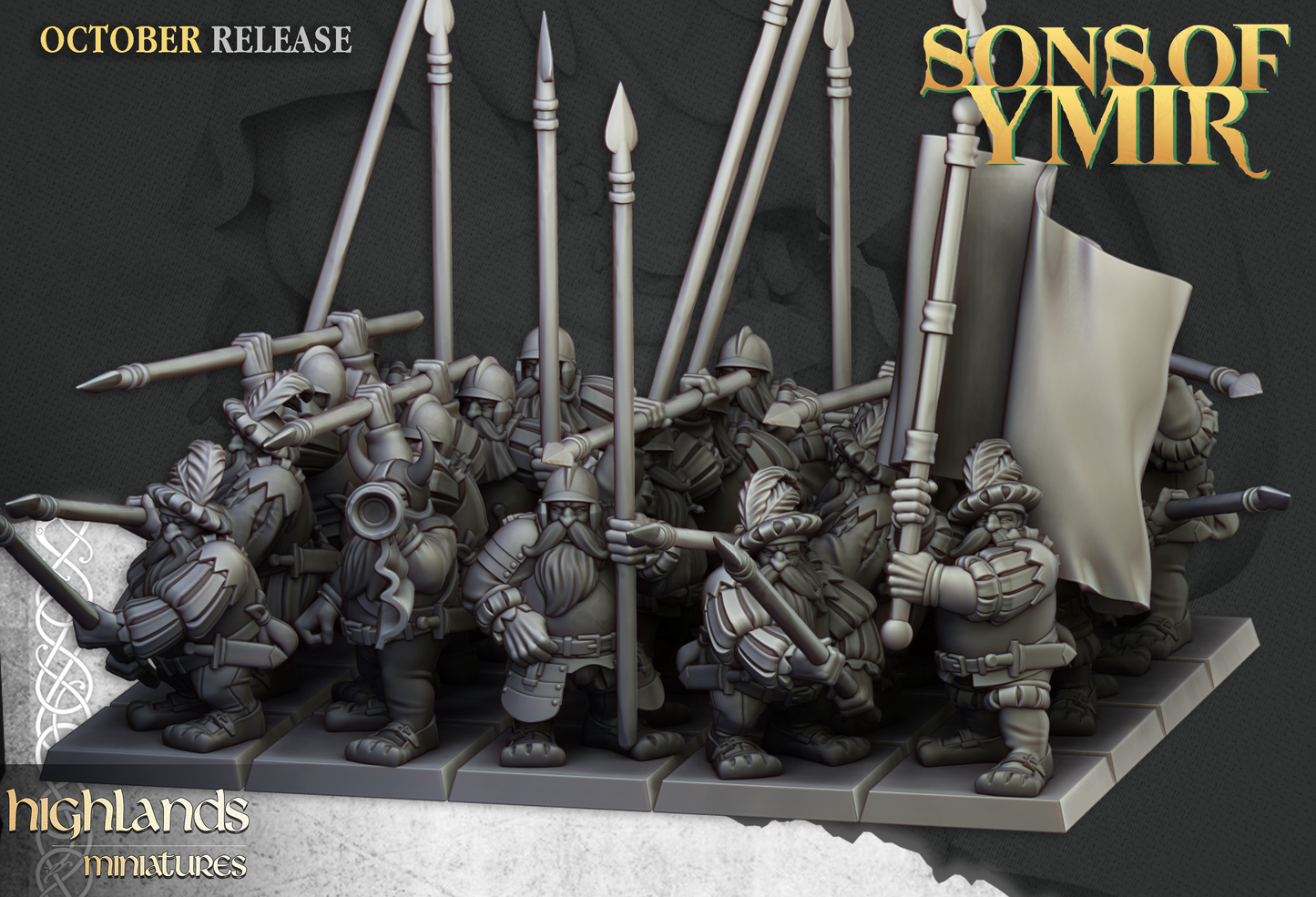Dwarf Pikemen, Highlands Miniatures