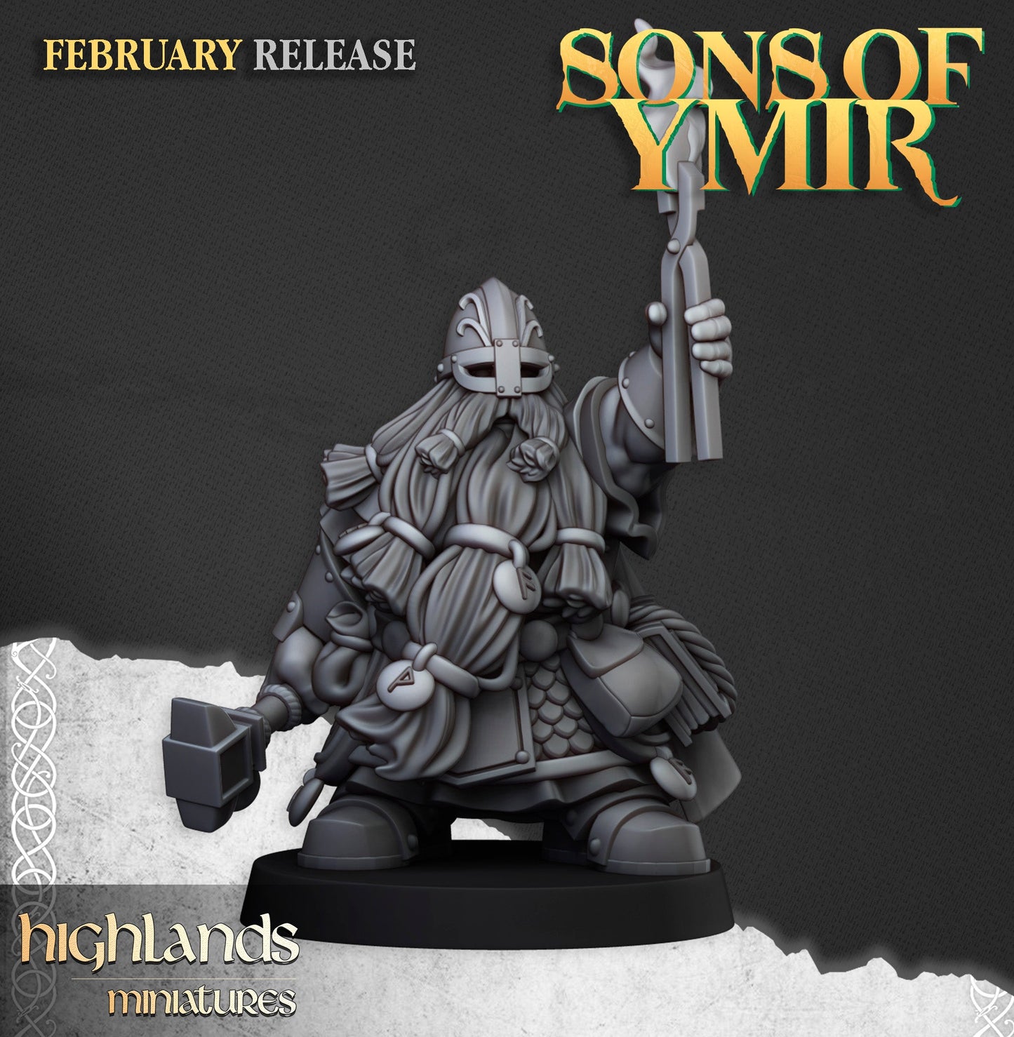 Dwarf Runemaster, Highlands Miniatures
