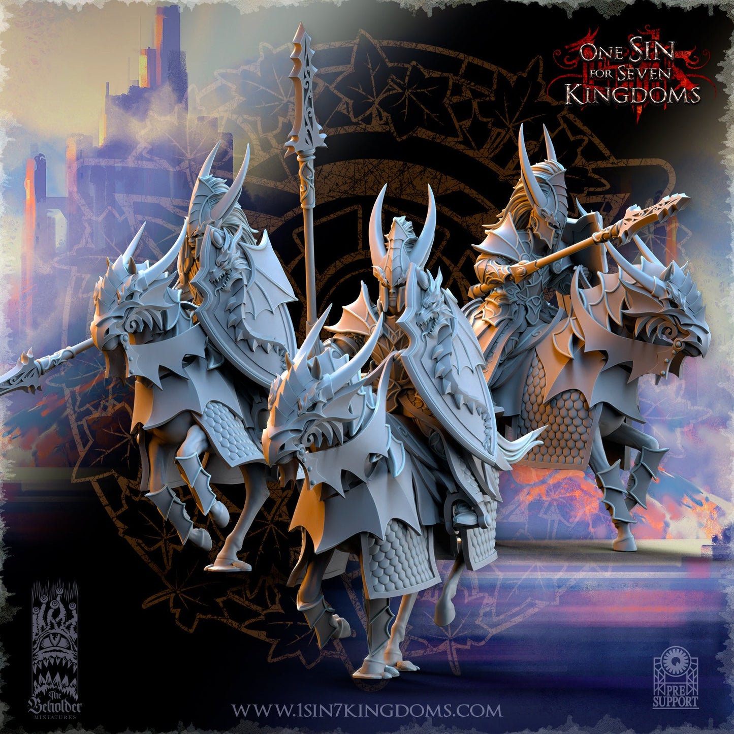Dragonborn Knights, The Beholder Miniatures