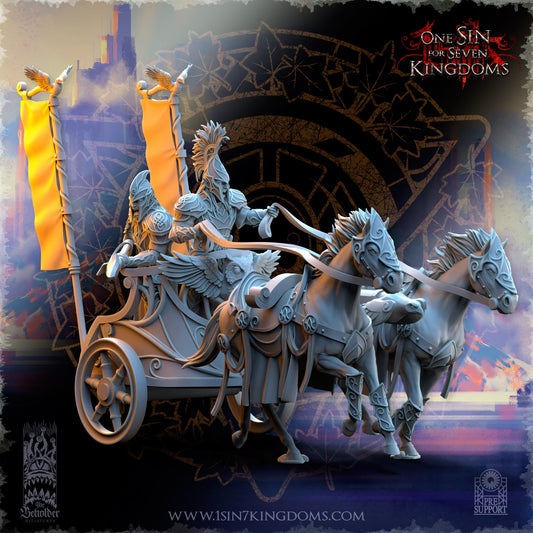 Silvermoor Elves Chariot, The Beholder Miniatures