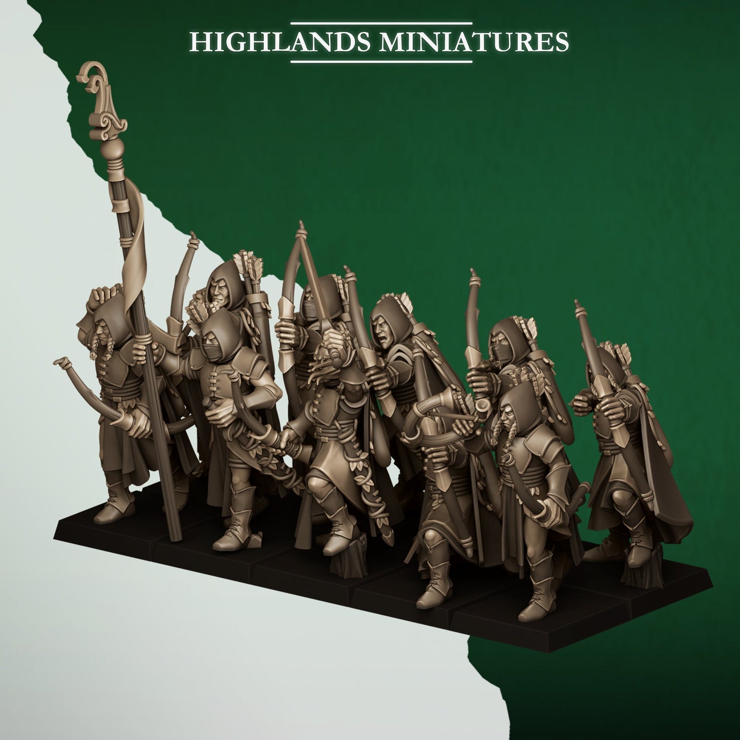 Feral Archers, Highlands Miniatures