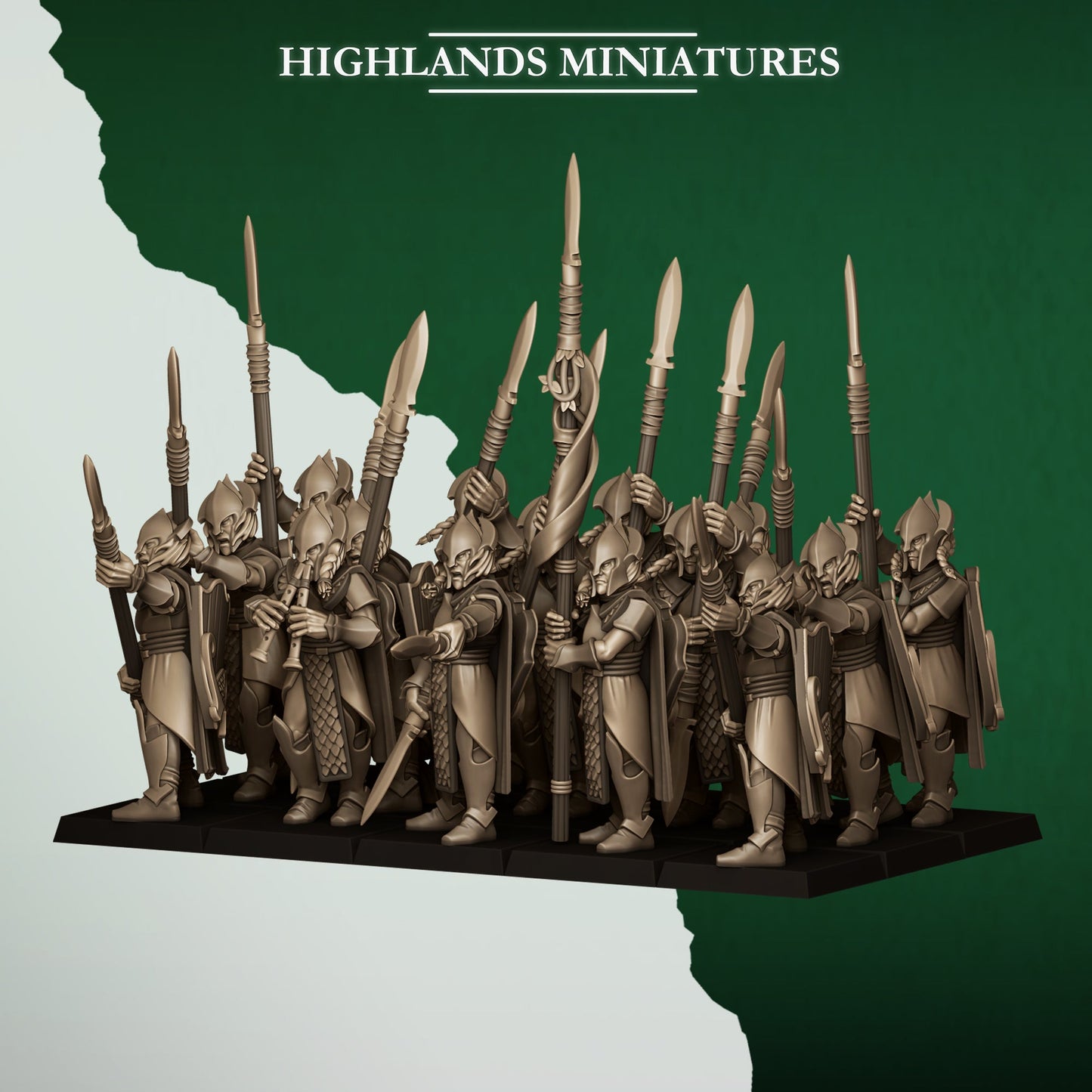 Feral Spearmen, Highlands Miniatures