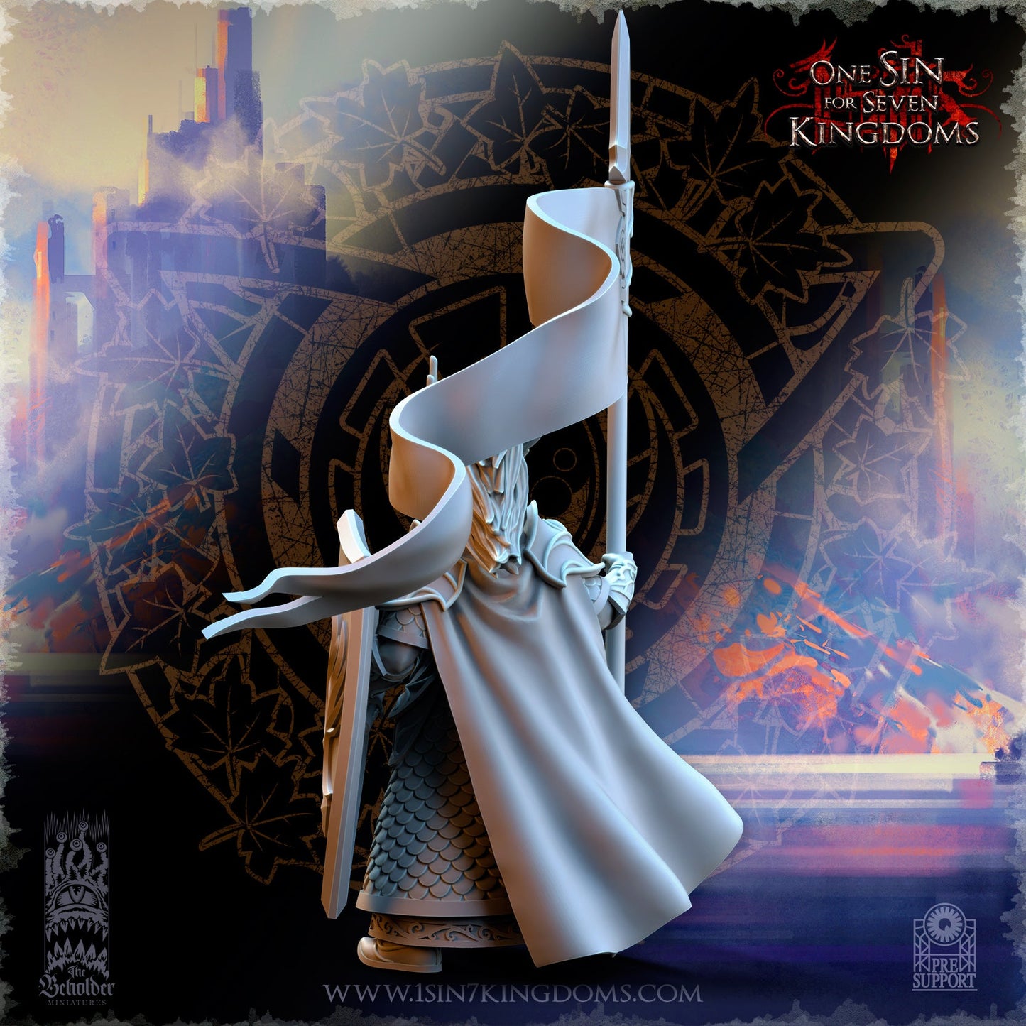 Glorindel, Silvermoor Elves Hero, The Beholder Miniatures