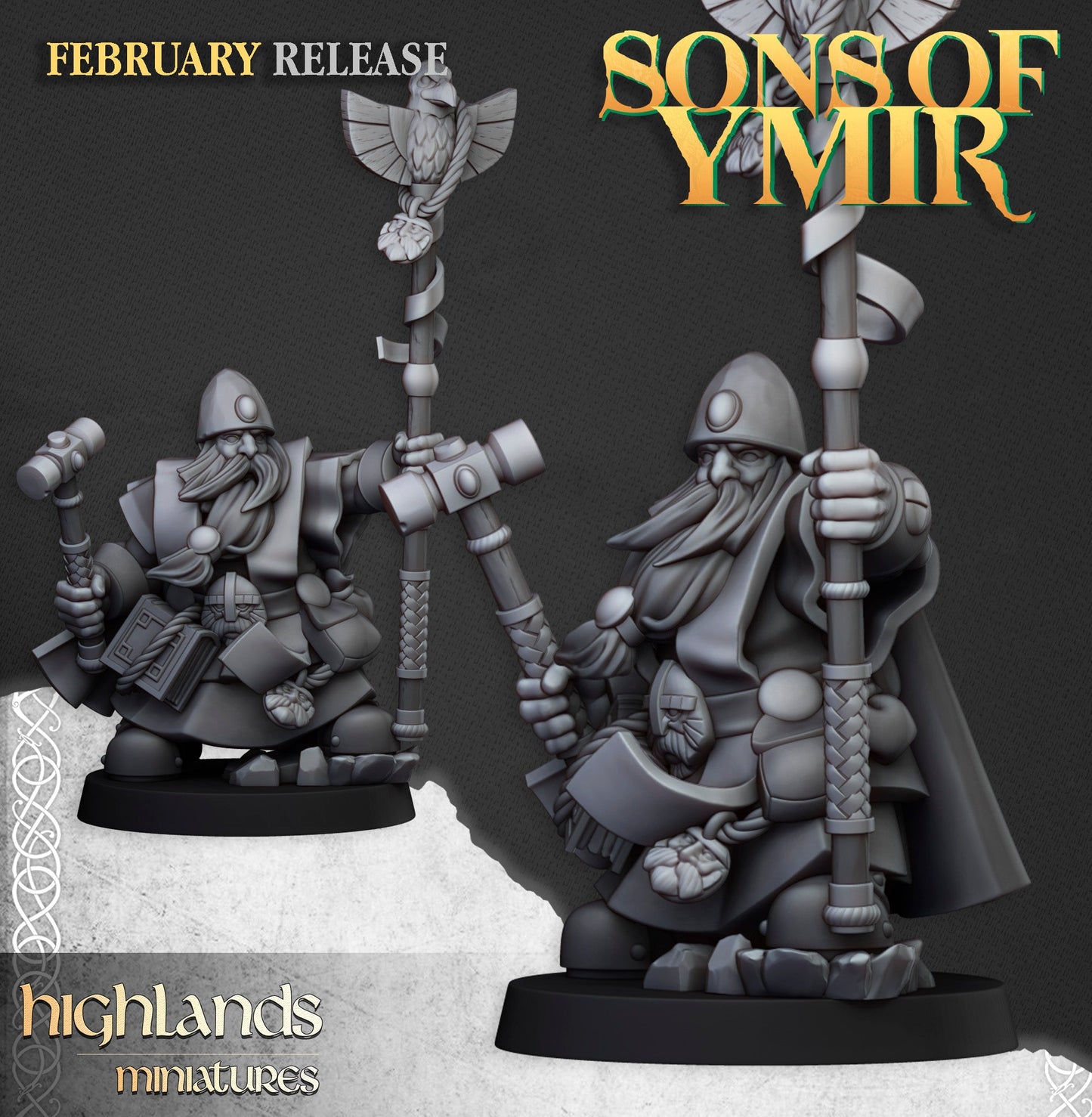 Dwarf Runepriest, Highlands Miniatures