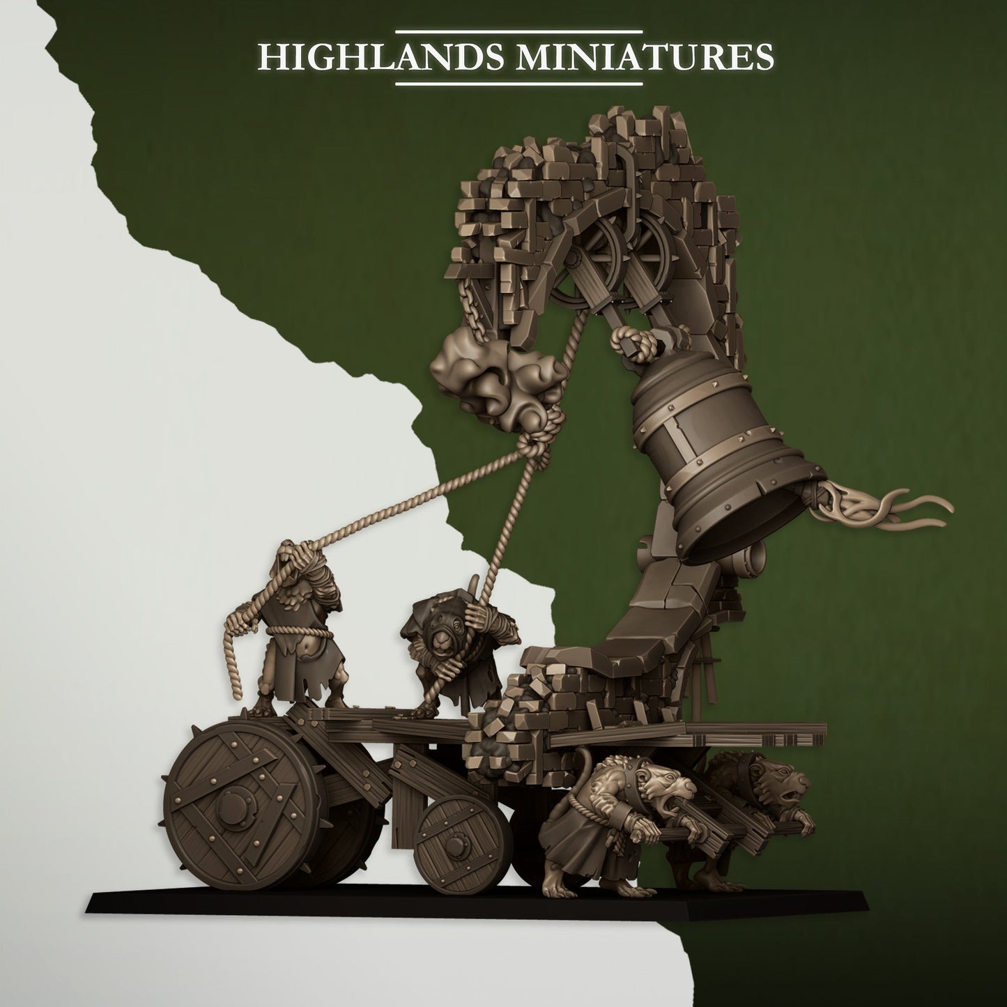 Moving Sewer with Bell-Censer, Highlands Miniatures