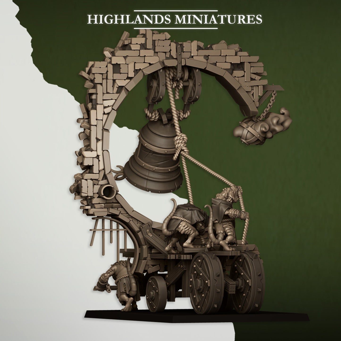 Moving Sewer with Bell-Censer, Highlands Miniatures