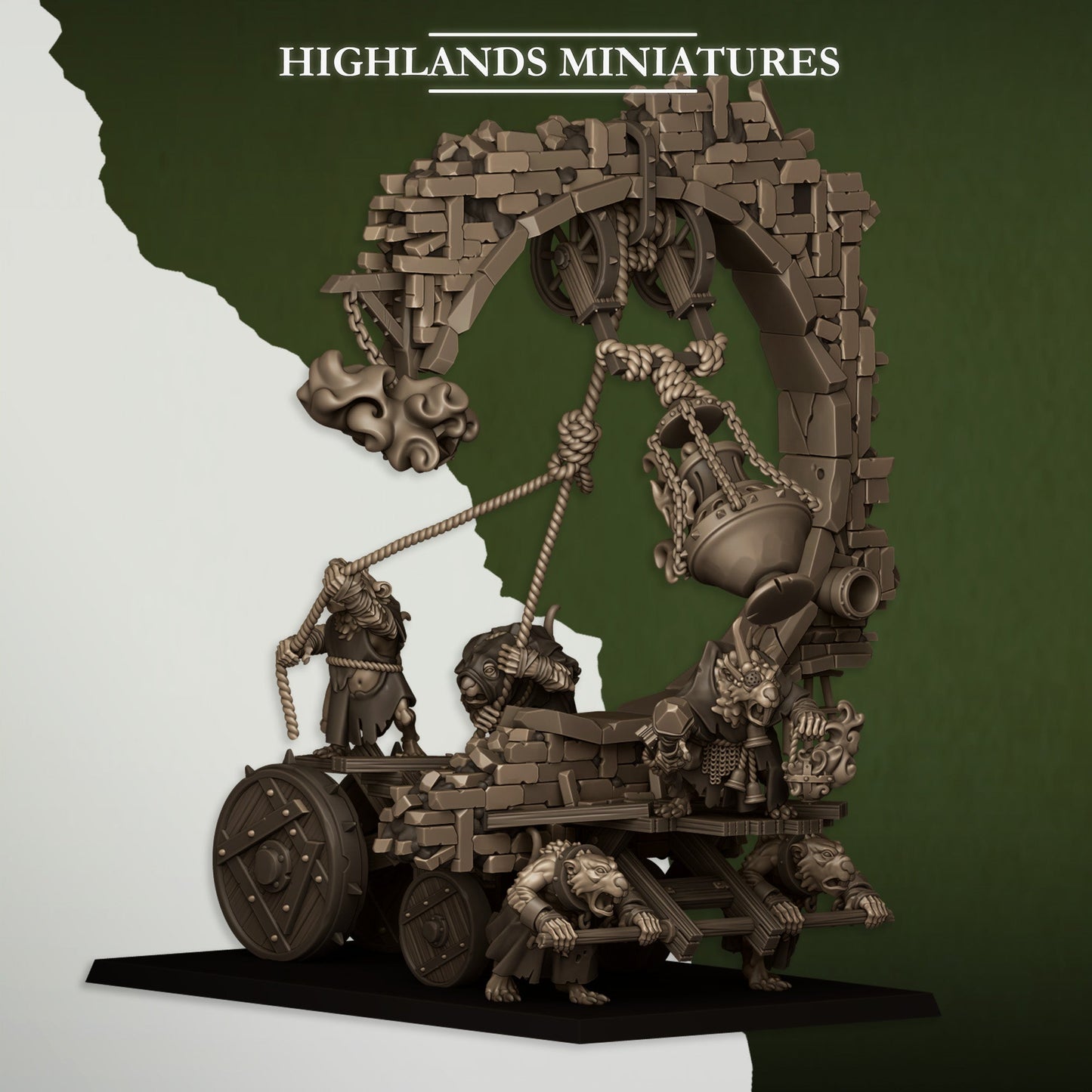 Moving Sewer with Bell-Censer, Highlands Miniatures