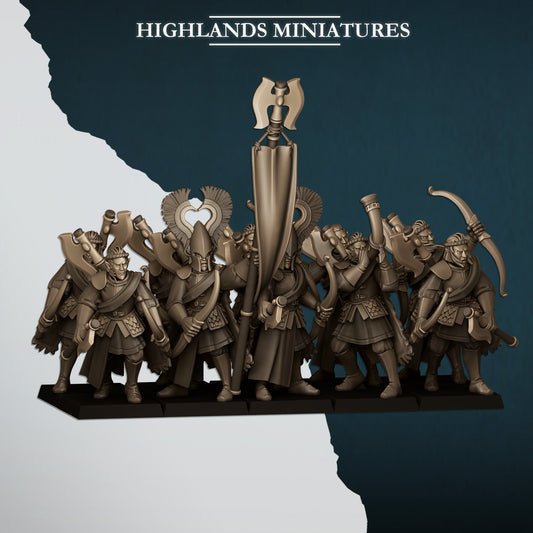 Nemean Lions with bows, Highlands Miniatures