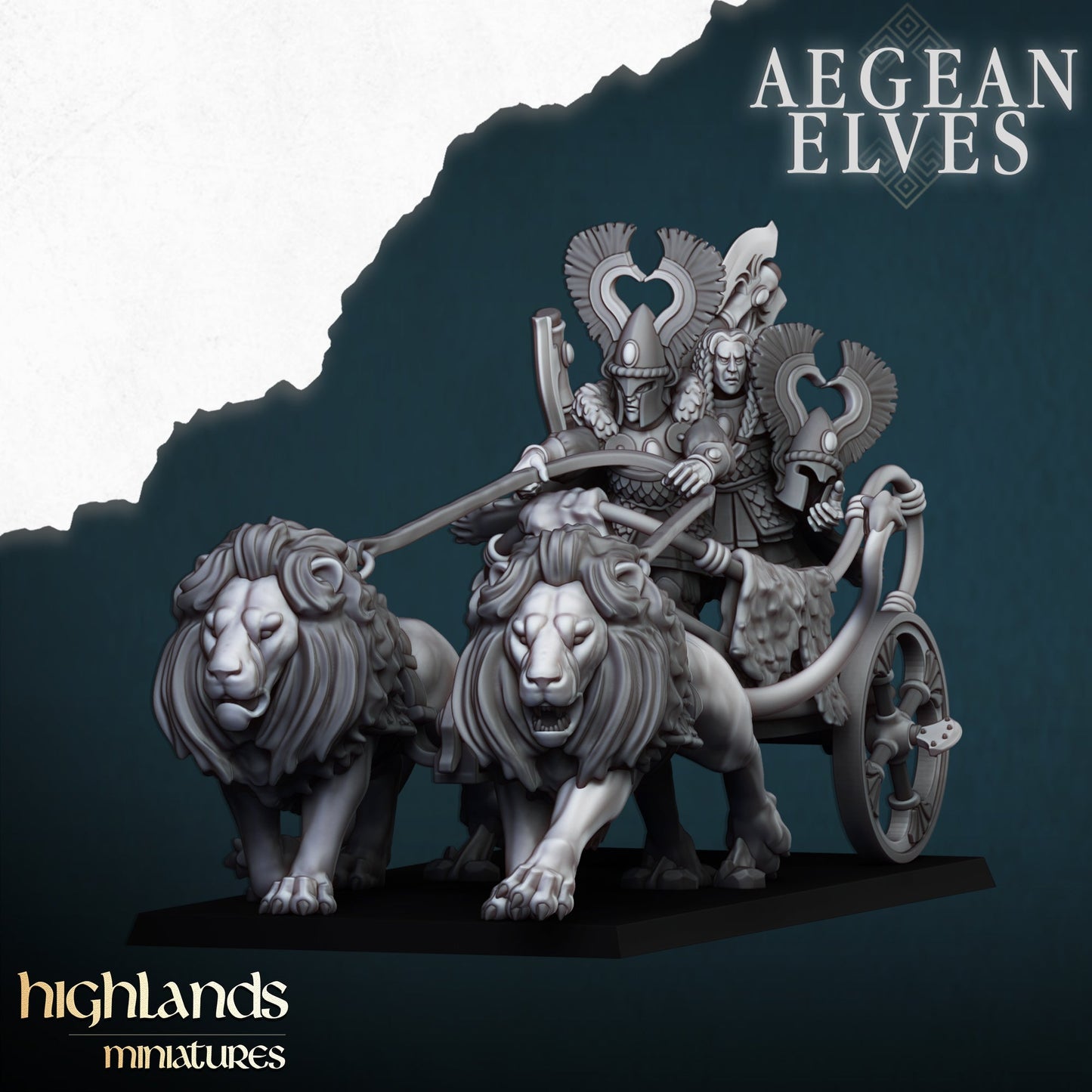 Nemean Lion Chariot, Highlands Miniatures