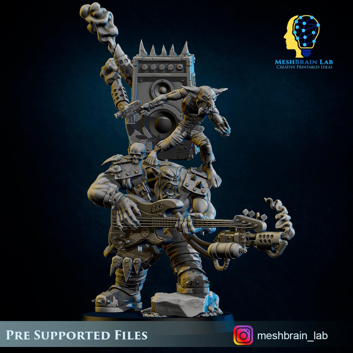 Ork Warboss Jarriz The Beast, MeshBrain Lab