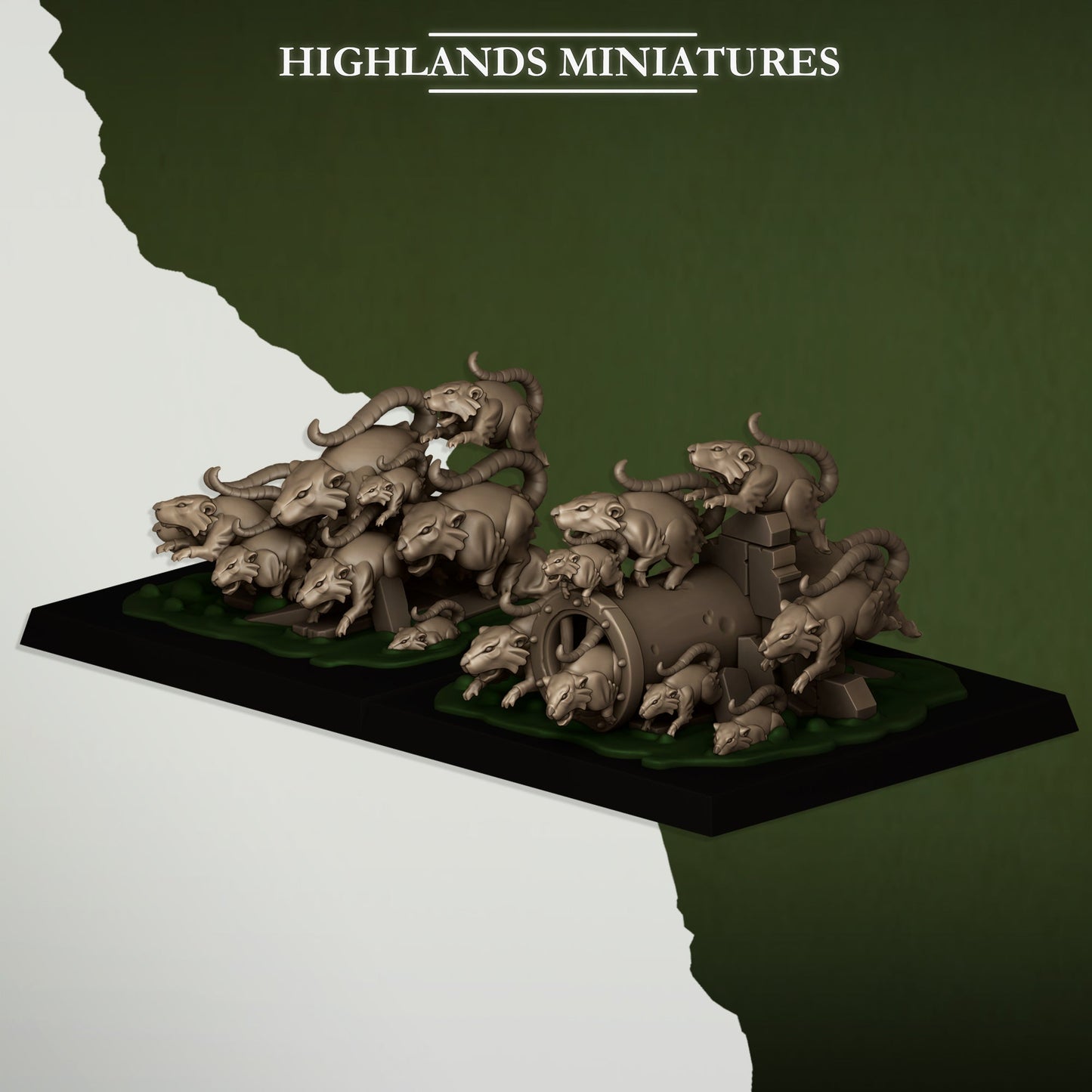 Rat swarms, Highlands Miniatures