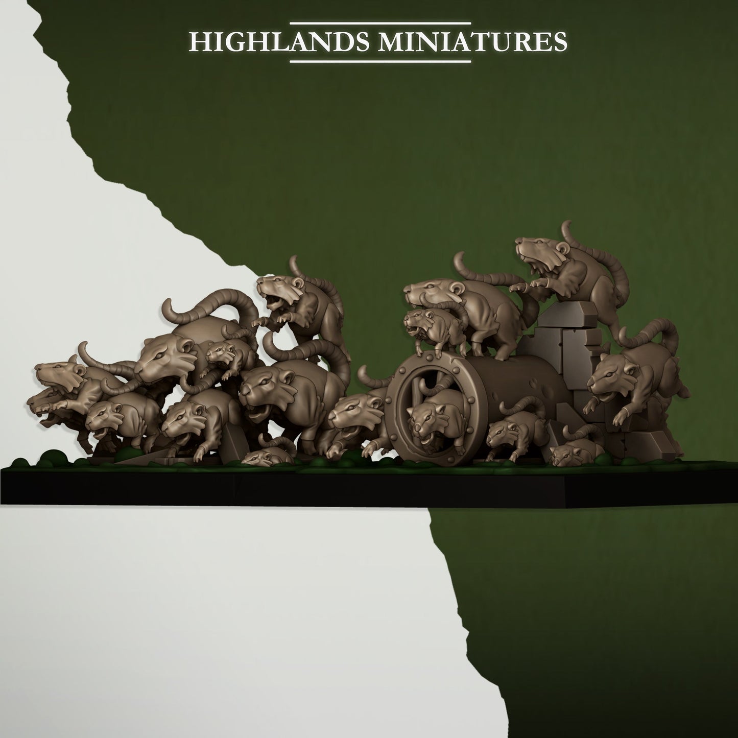 Rat swarms, Highlands Miniatures