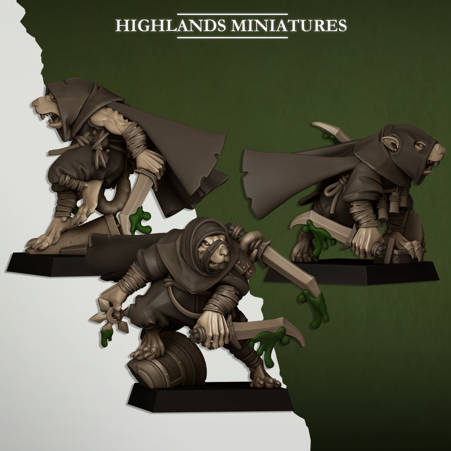 Sewer Vermin Assassins, Highlands Miniatures