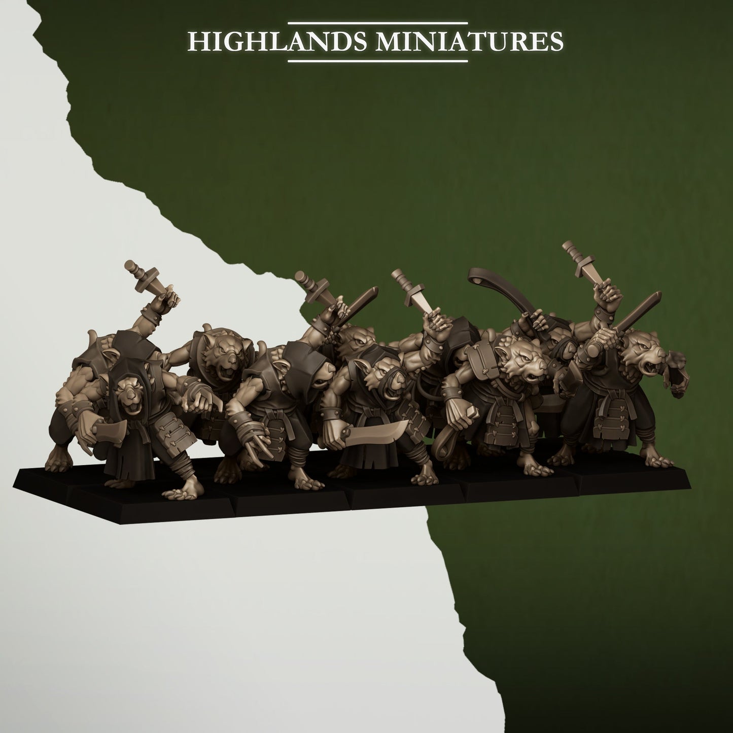 Sewer Vermin Thugs, Highlands Miniatures
